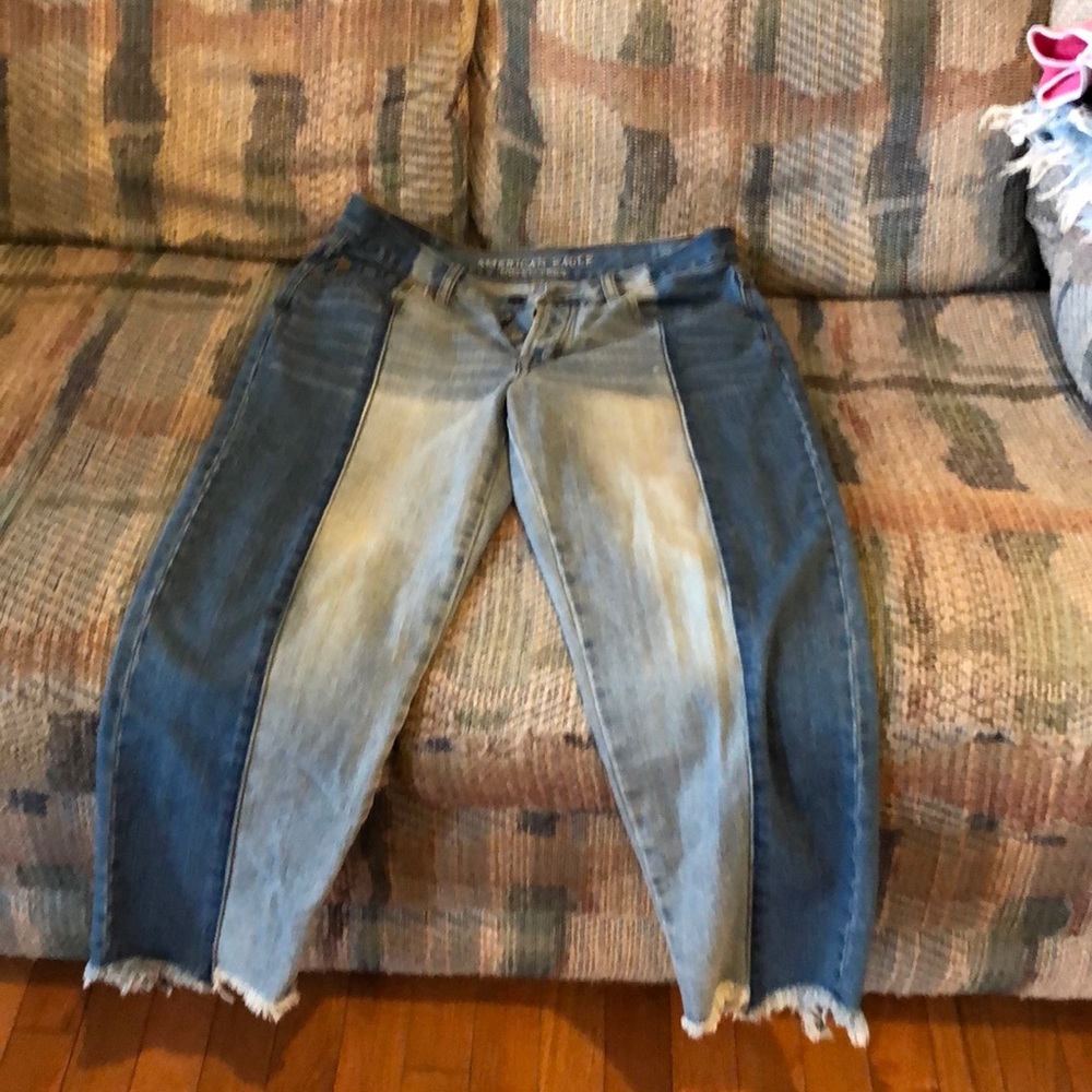 High waisted jeans